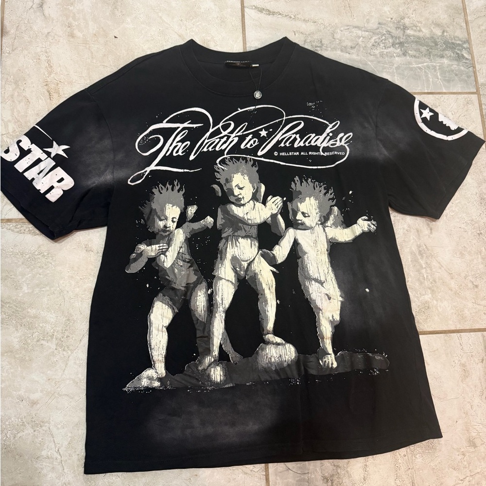 Black Graphic Tee by Affliction